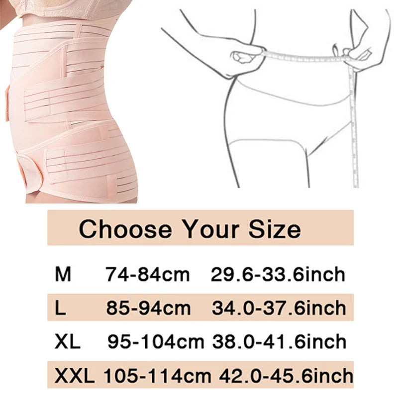 3In1 Corset Postpartum Belly Band Pregnant Women Tummy Belly Pelvis Belt Wrap Waist Trainer Recovery Bandage Strap Body Shaper