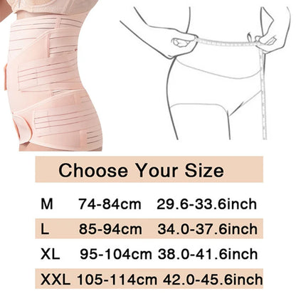 3In1 Corset Postpartum Belly Band Pregnant Women Tummy Belly Pelvis Belt Wrap Waist Trainer Recovery Bandage Strap Body Shaper